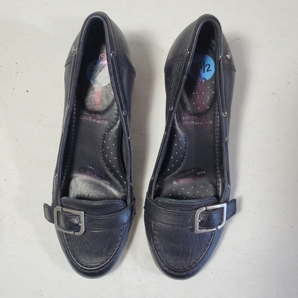 Rockport Adiprene Buckled Black Leather Loafer Block Heel Size US 6.5 - Picture 2 of 15